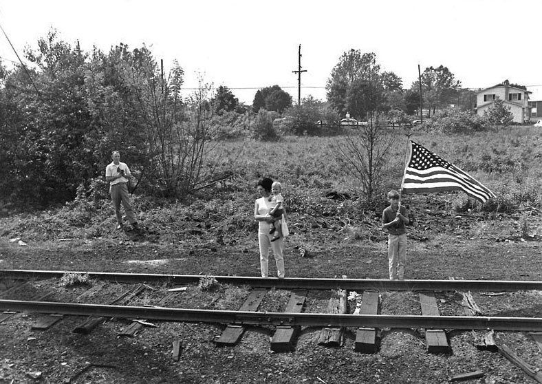 Senator Robet Kennedy Funeral Train to Arlington, 1968