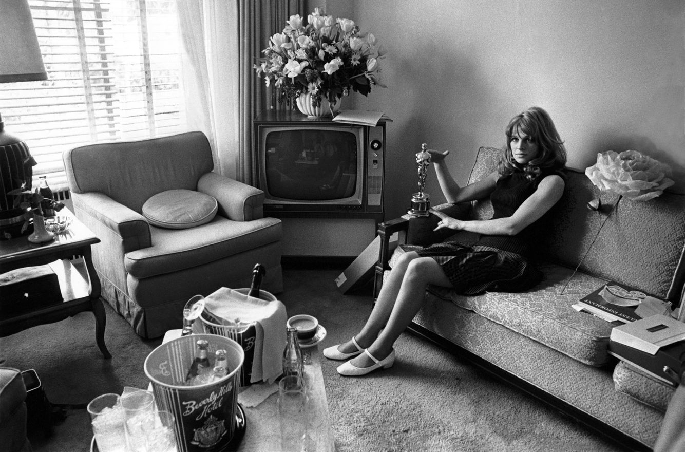 Julie Christie with Oscar- The Morning After1966
