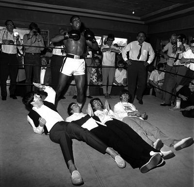 Ali with Beatles