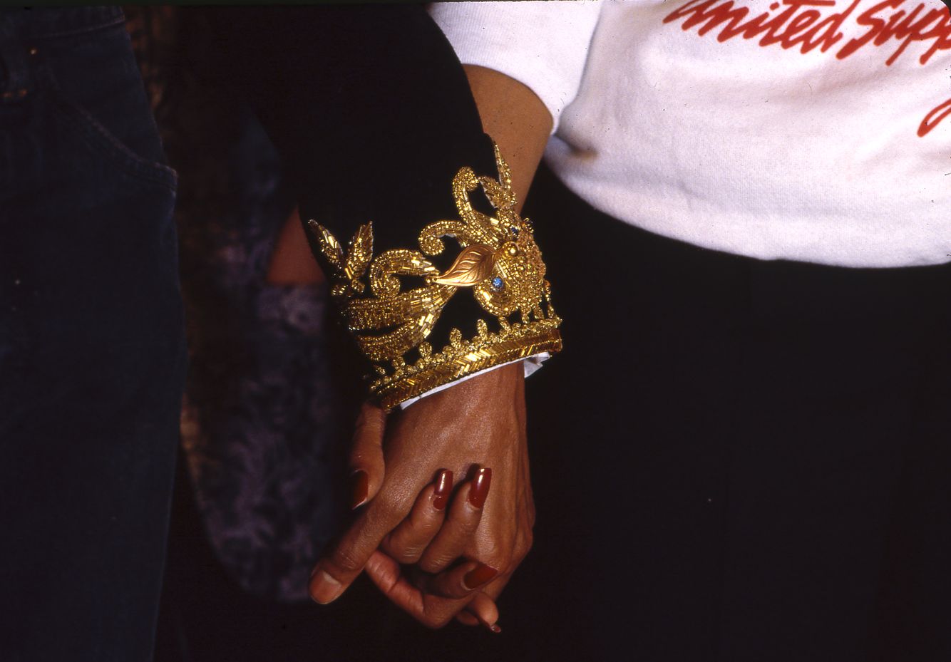 MJ & Diana Holding Hands