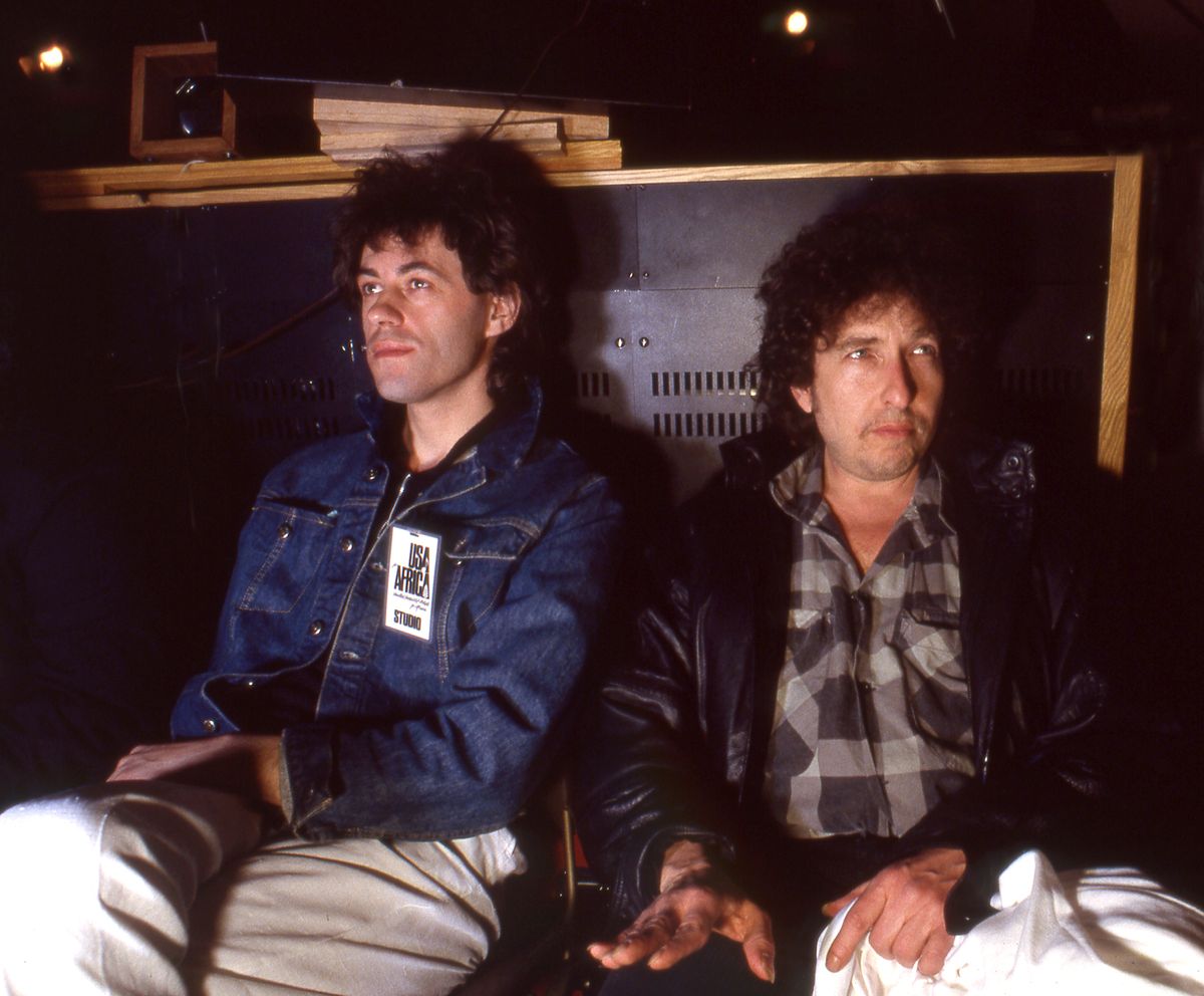 Bob Dylan & Bob Geldof,  USA for Africa ,1985 
