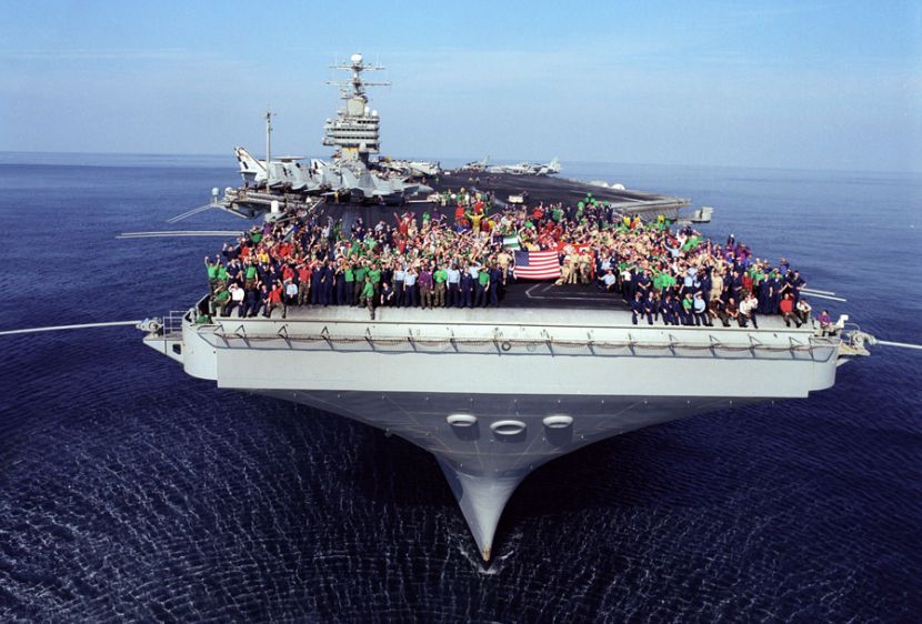USS Theodore Roosevelt, Arabian Sea, 2001
