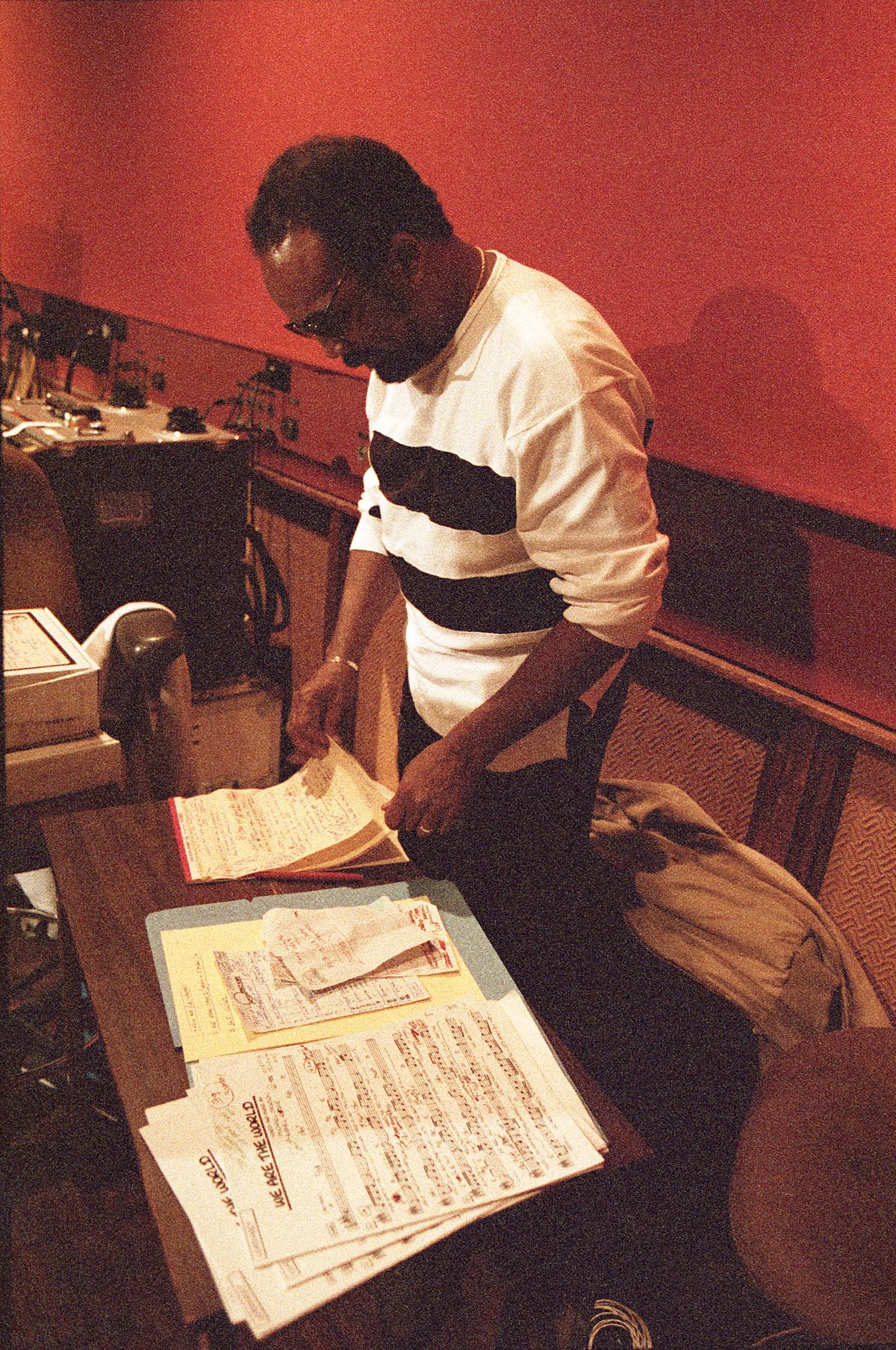 Quincy Jones with Sheet Music