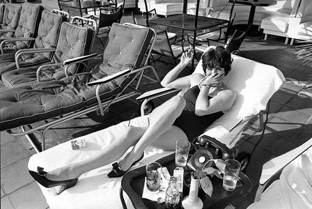 Rachel Roberts, Bev. Hills Hotel Pool,1966 