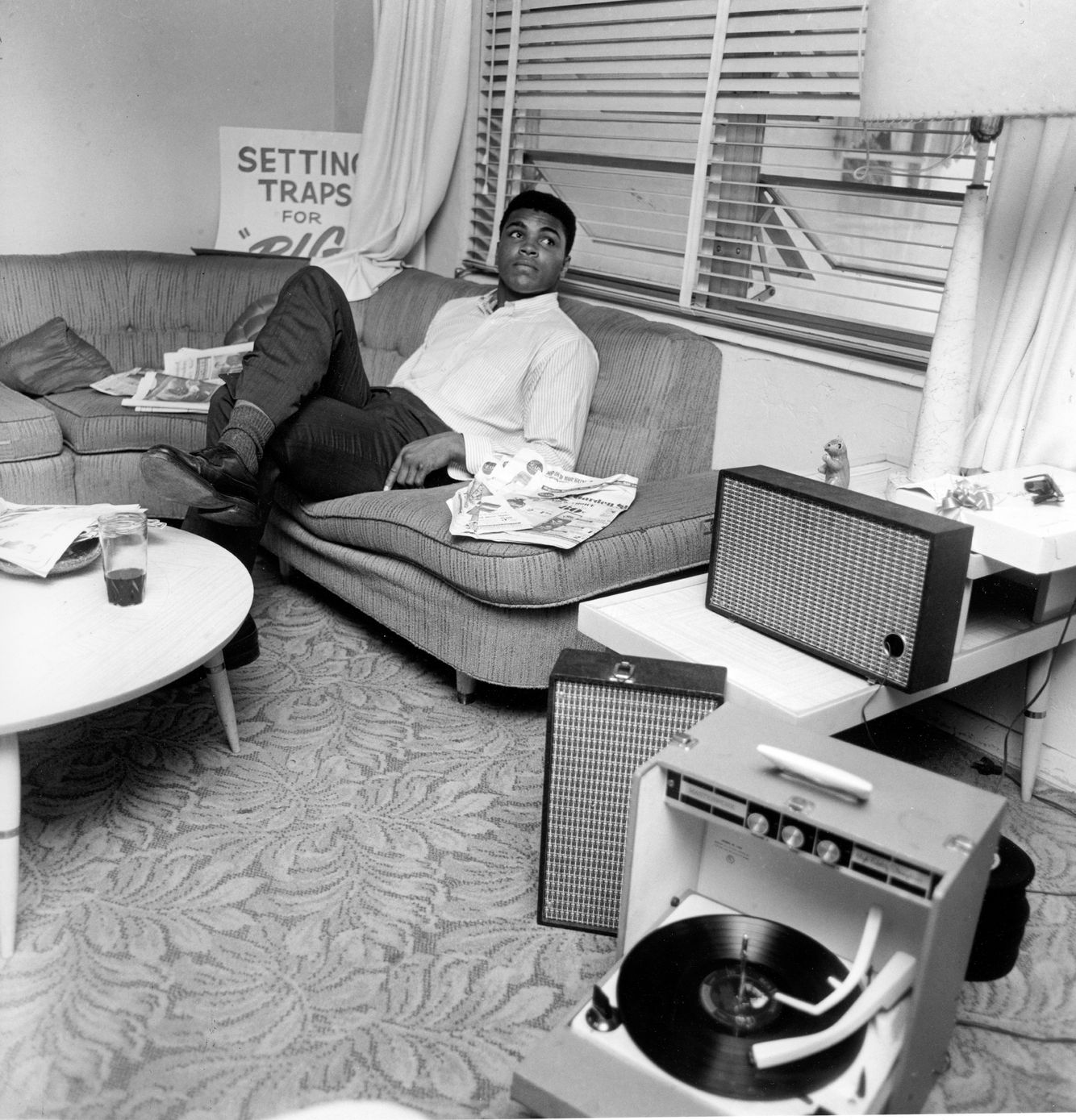 Ali- Morning after Lewiston win, 1965