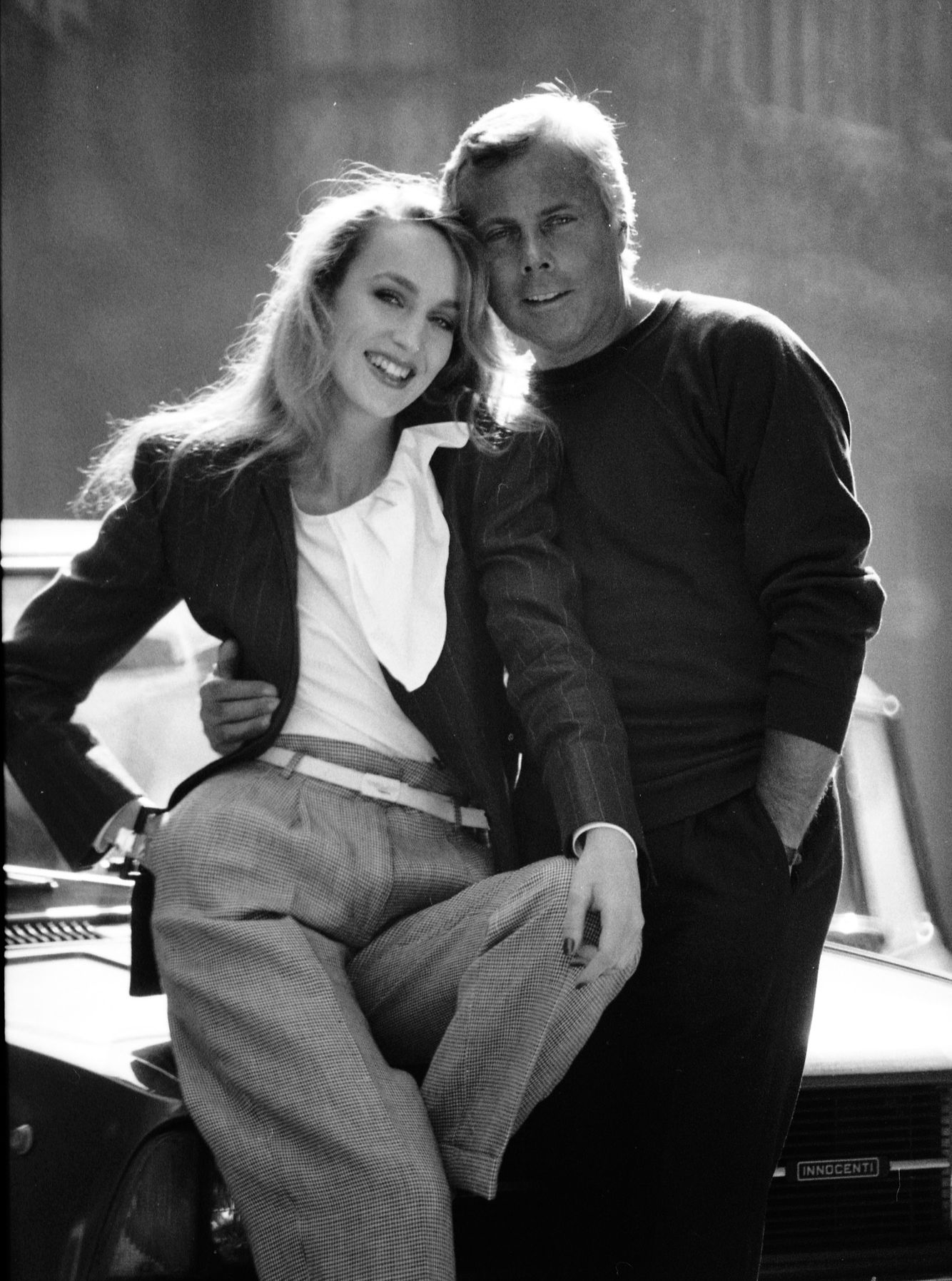 Jerry Hall & Giorgio Armani Milan, 1979