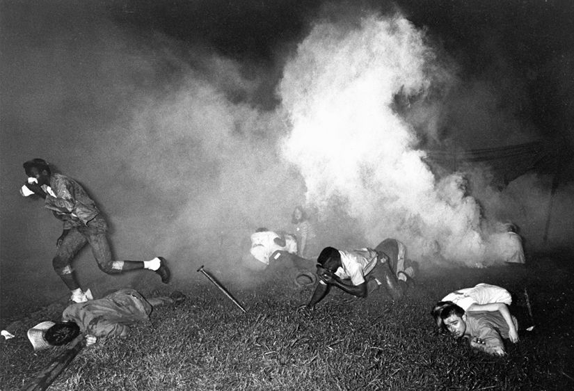 Teargassing, Canton, Mississippi, 1966