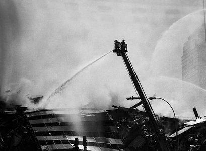 World Trade Center Aftermath, New York, 9-12-01.