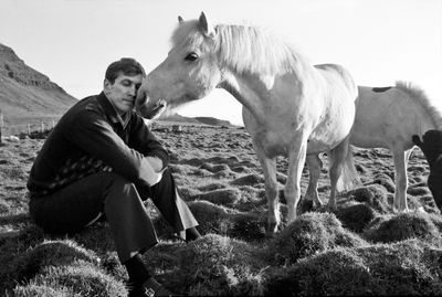 Bobby Fischer with Horse