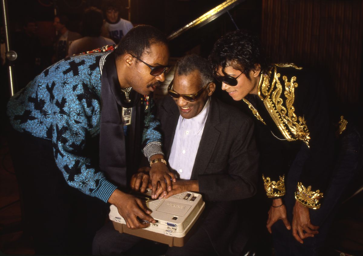 USA for Africa, Stevie Wonder, Ray Charles & Michael Jackson
