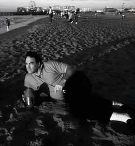 Oliver Stone,  Santa Monica Beach 