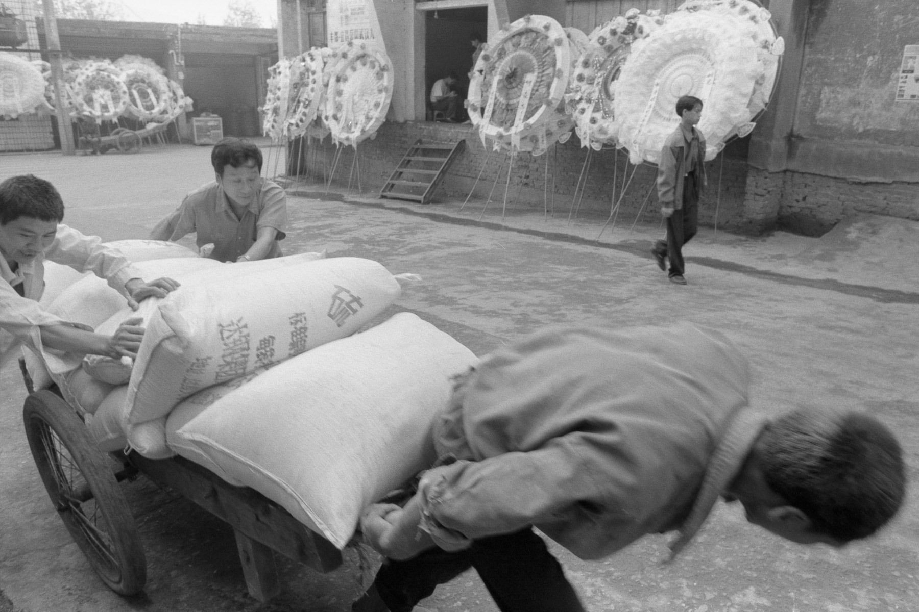 Chemical Fertilizer/Funeral Banners, Fengdu, China 1999