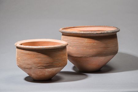 Ribbed Pottery Bowls
