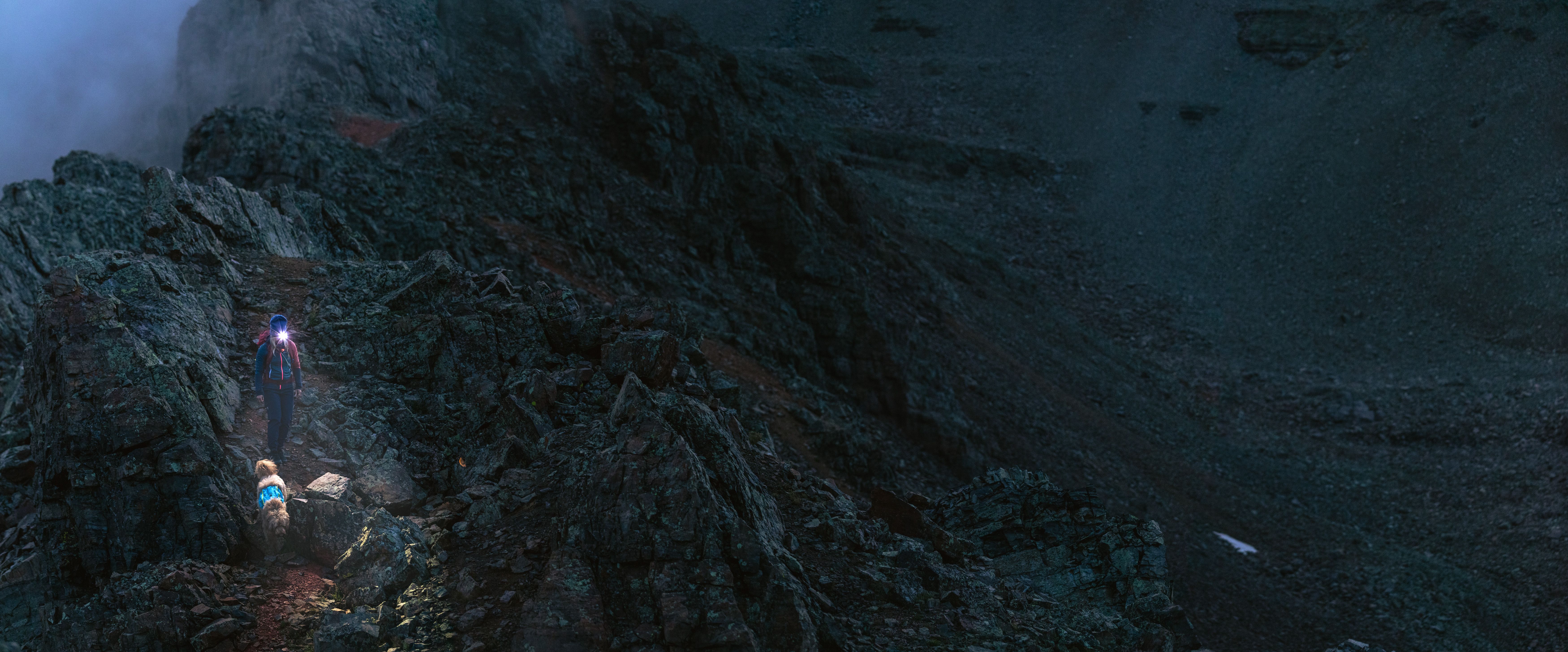 An evening in the Alpine. Hiking high up in the Elk Mountains