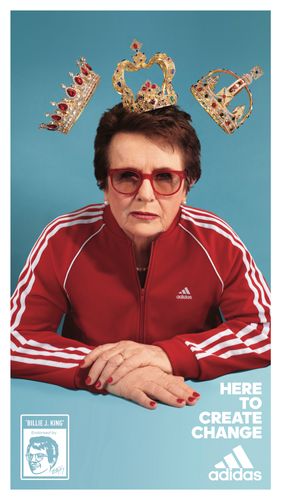 Billie Jean King for Adidas