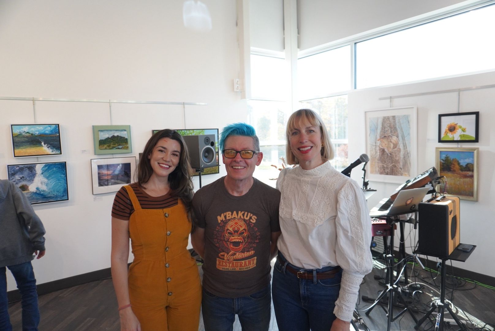 Live Painting at Heidi Gallery with Katmosphere and theremin artist Jen Rodeau (Vibration Study No. 1)