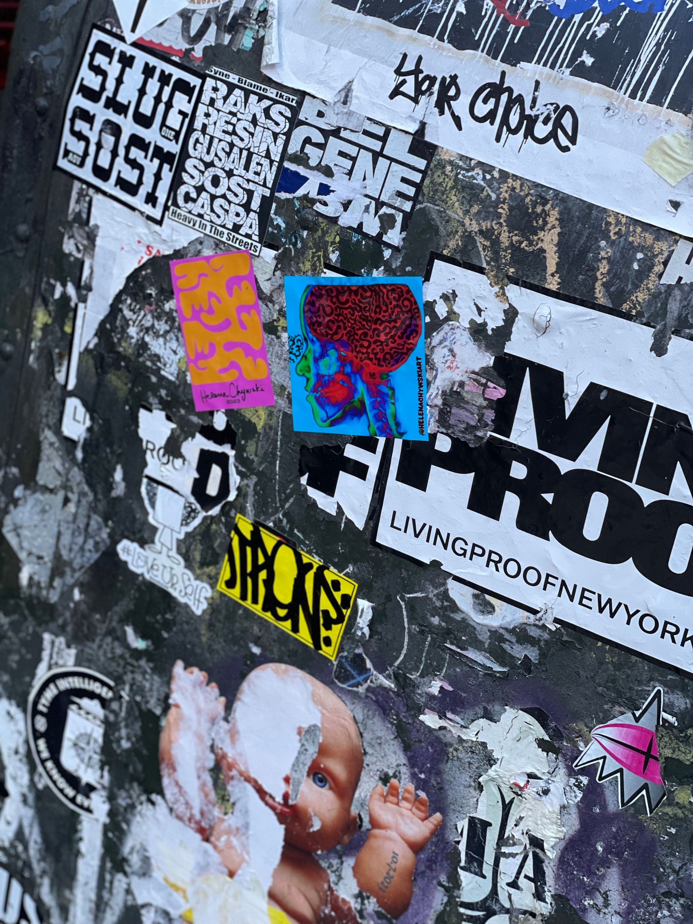 My stickers are currently spread all over NYC! If you see one, take a picture and tag me!