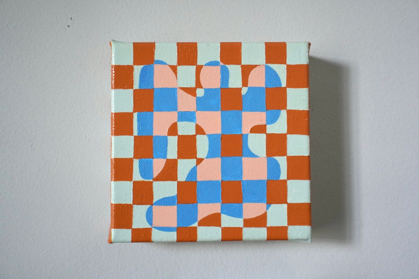 Song by Sylvan Esso. Acrylic on Canvas. 2023. Frequency Part III