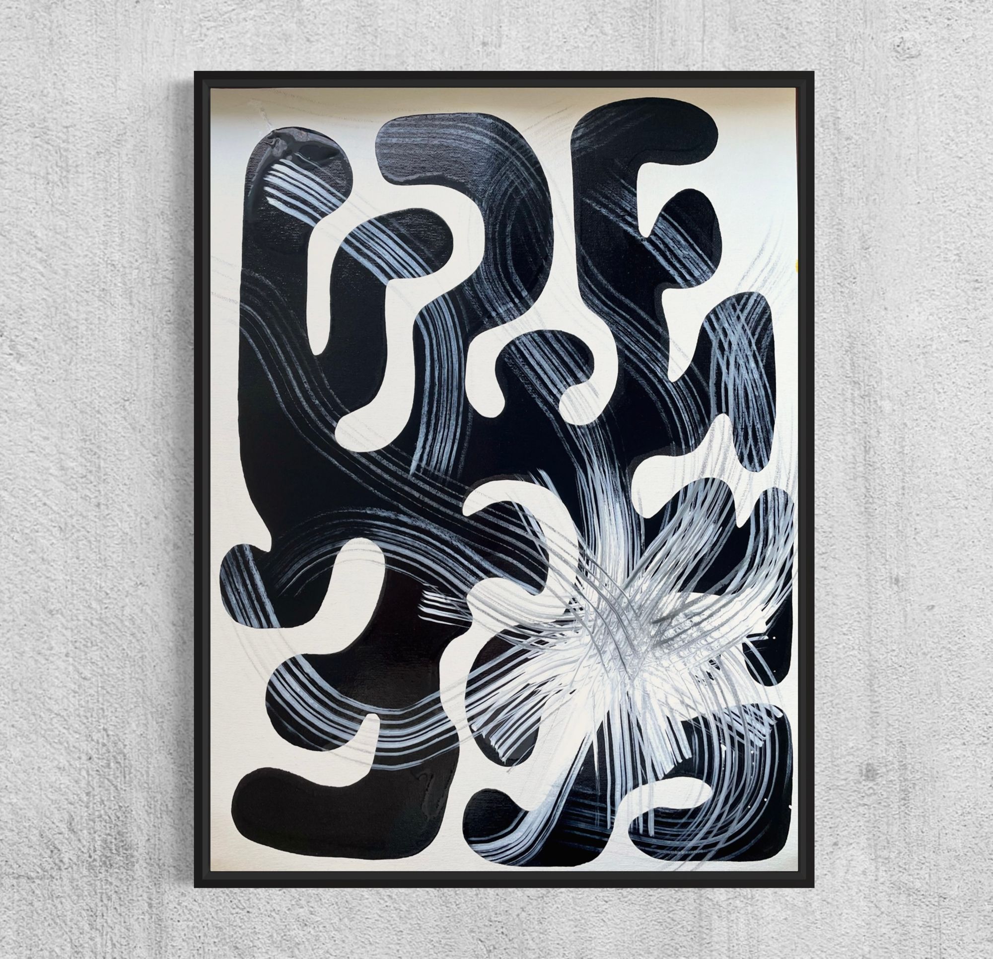 Song by Radiohead. Alcohol ink on Canvas. 16x20. Weird Fishes