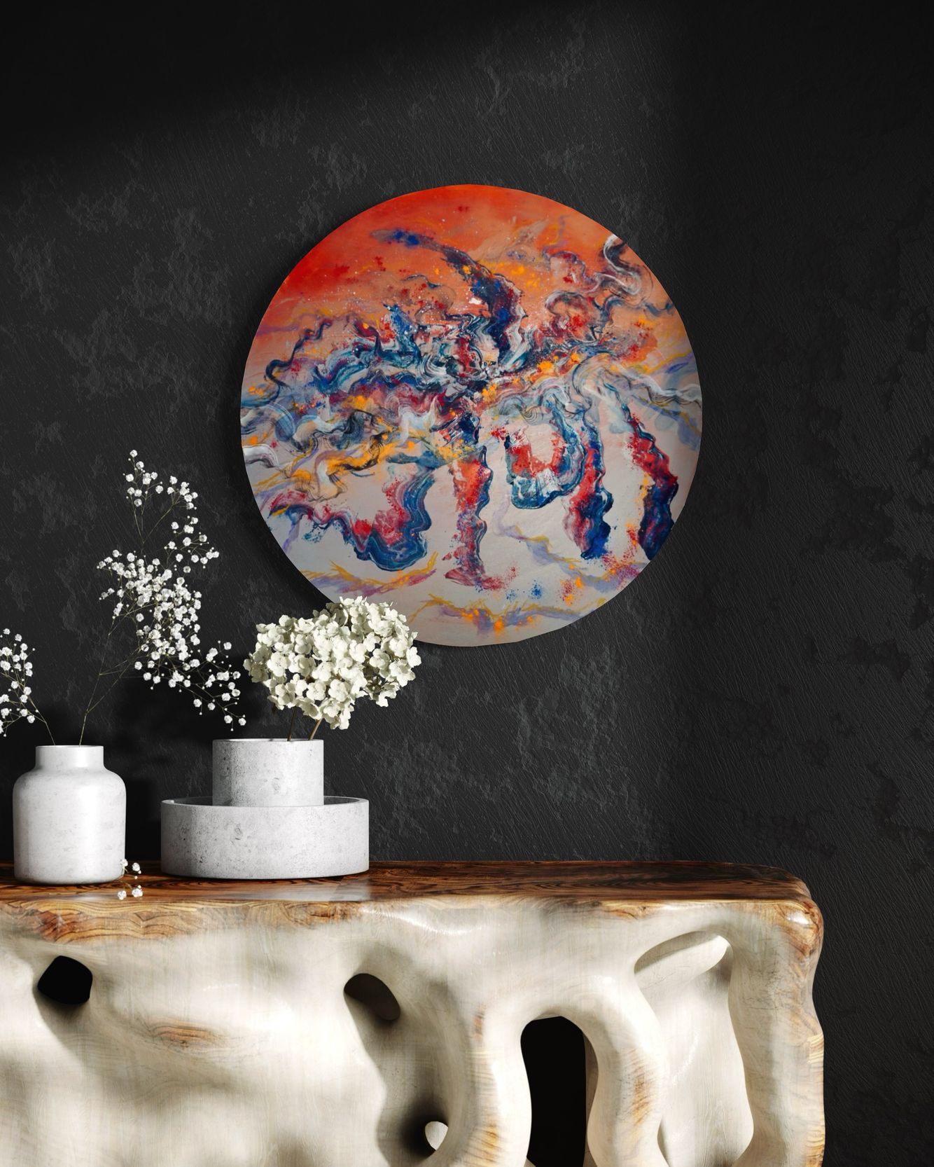 Vibration Study No. 1 | Mixed Media on Canvas | 24"