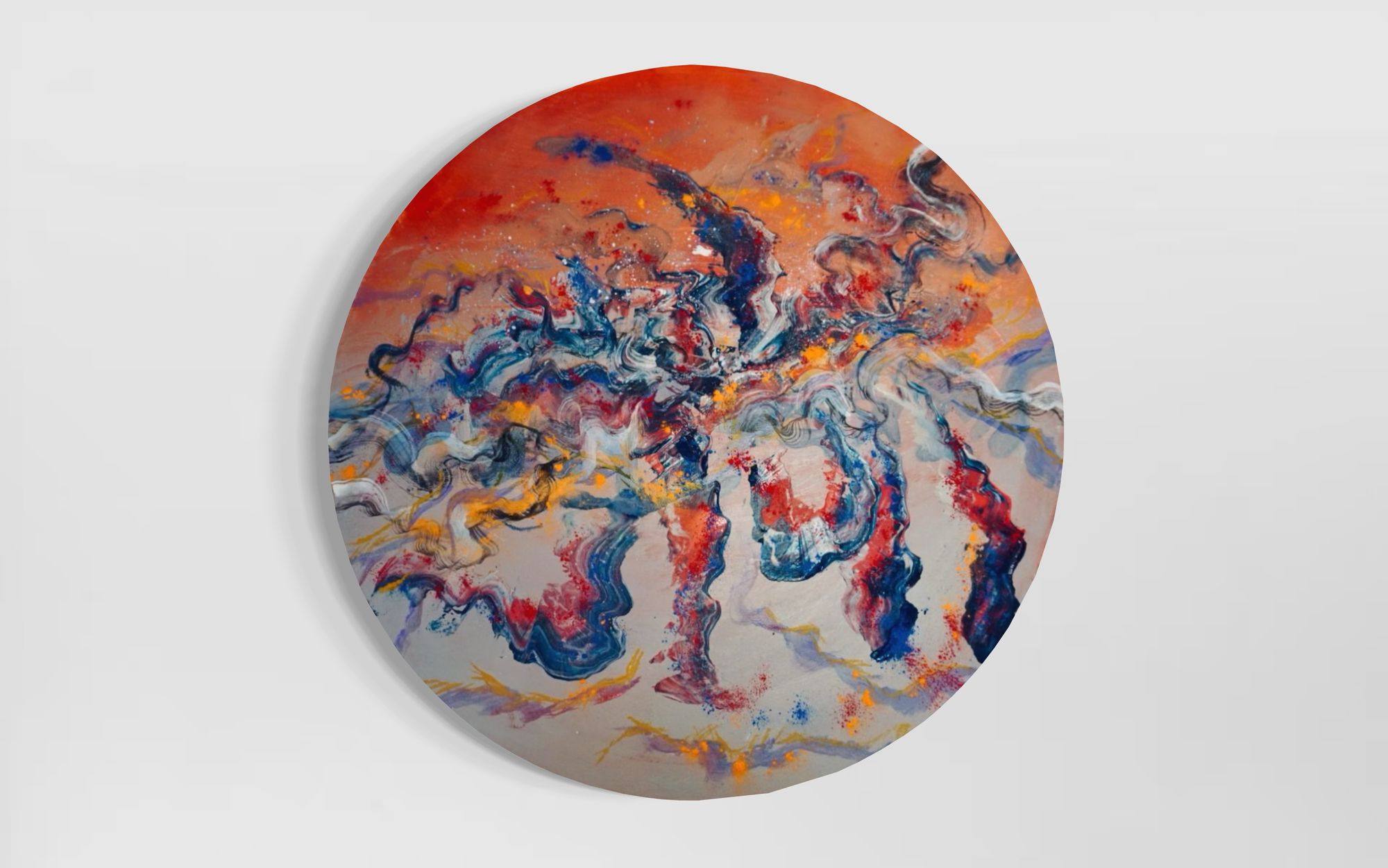 Vibration Study No. 1 | Mixed Media on Canvas | 24"