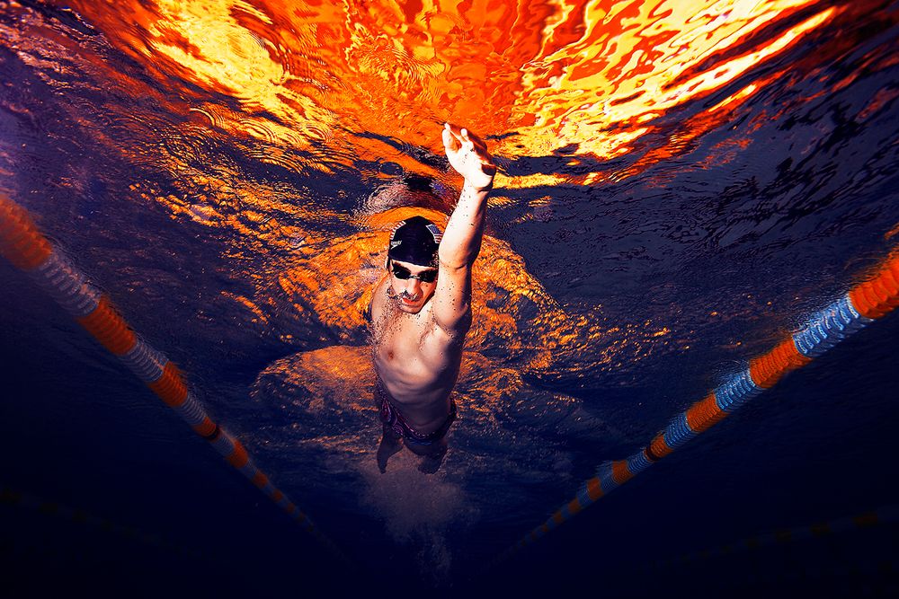 phelps underwater fire