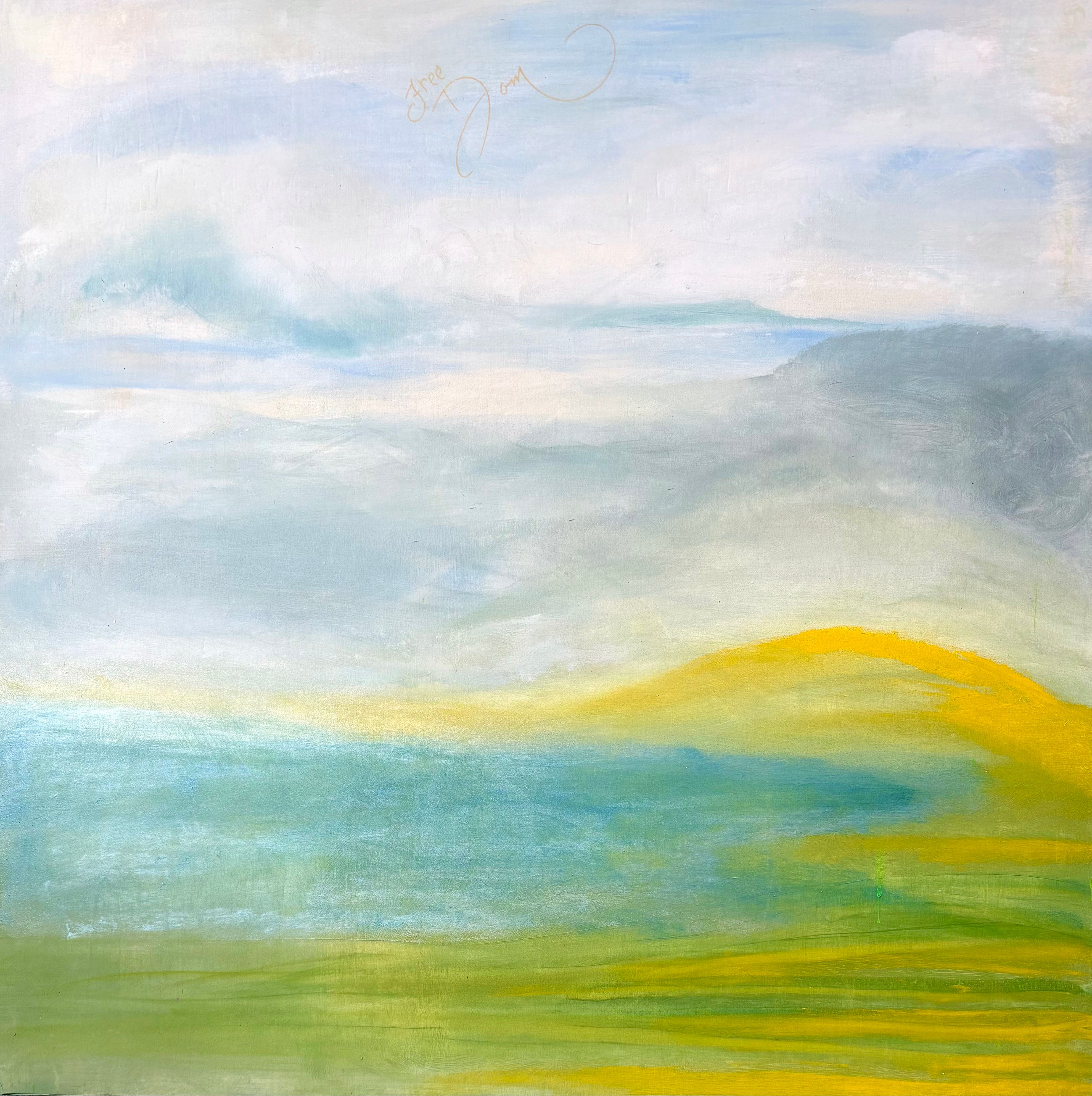 24"x24" oil yellow