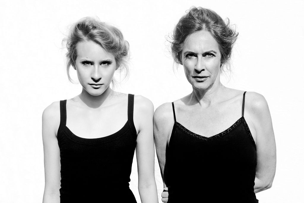 Portrait of Mother and Daughter