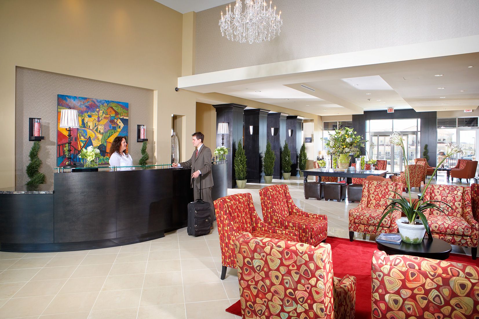 Front desk/Lobby of Holiday Inn Express