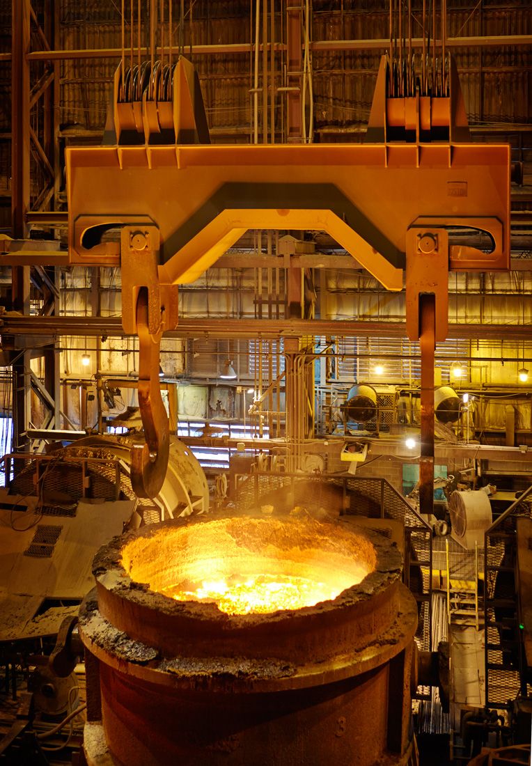 Interior of a founry