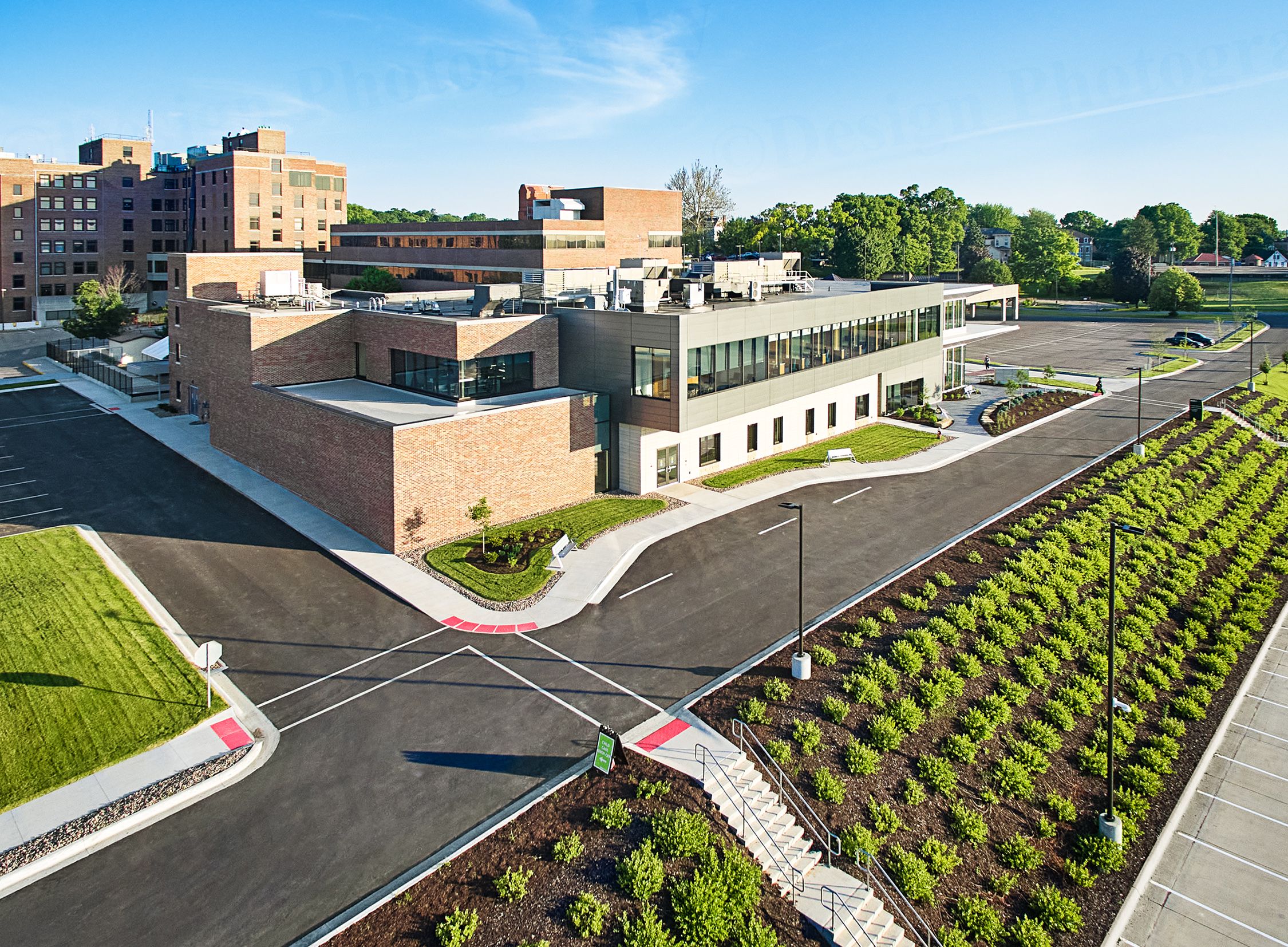 Aerial of Mercy One Cancer Center