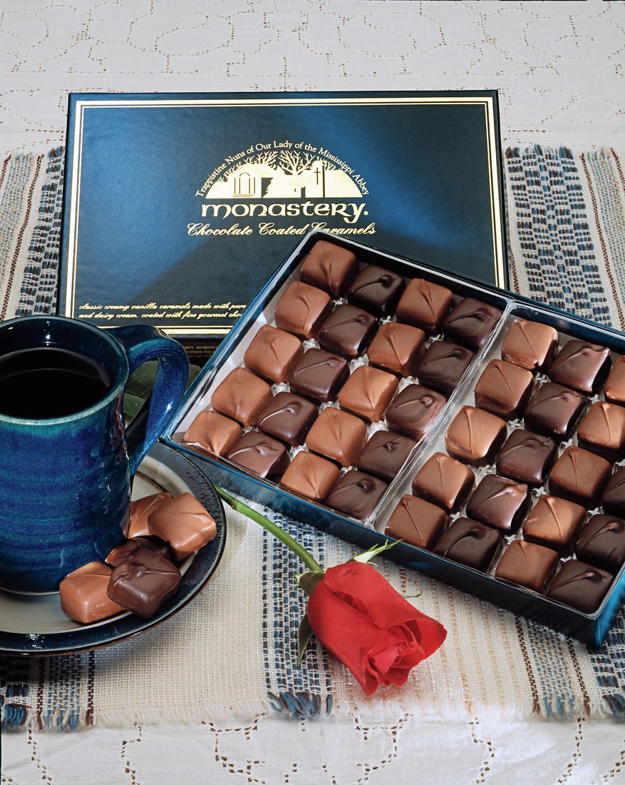 Monastery chocolates food photography