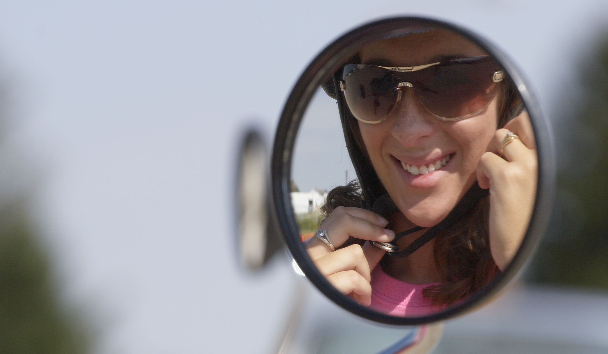 Motorcycle safety student at Hawkeye Communtiy College