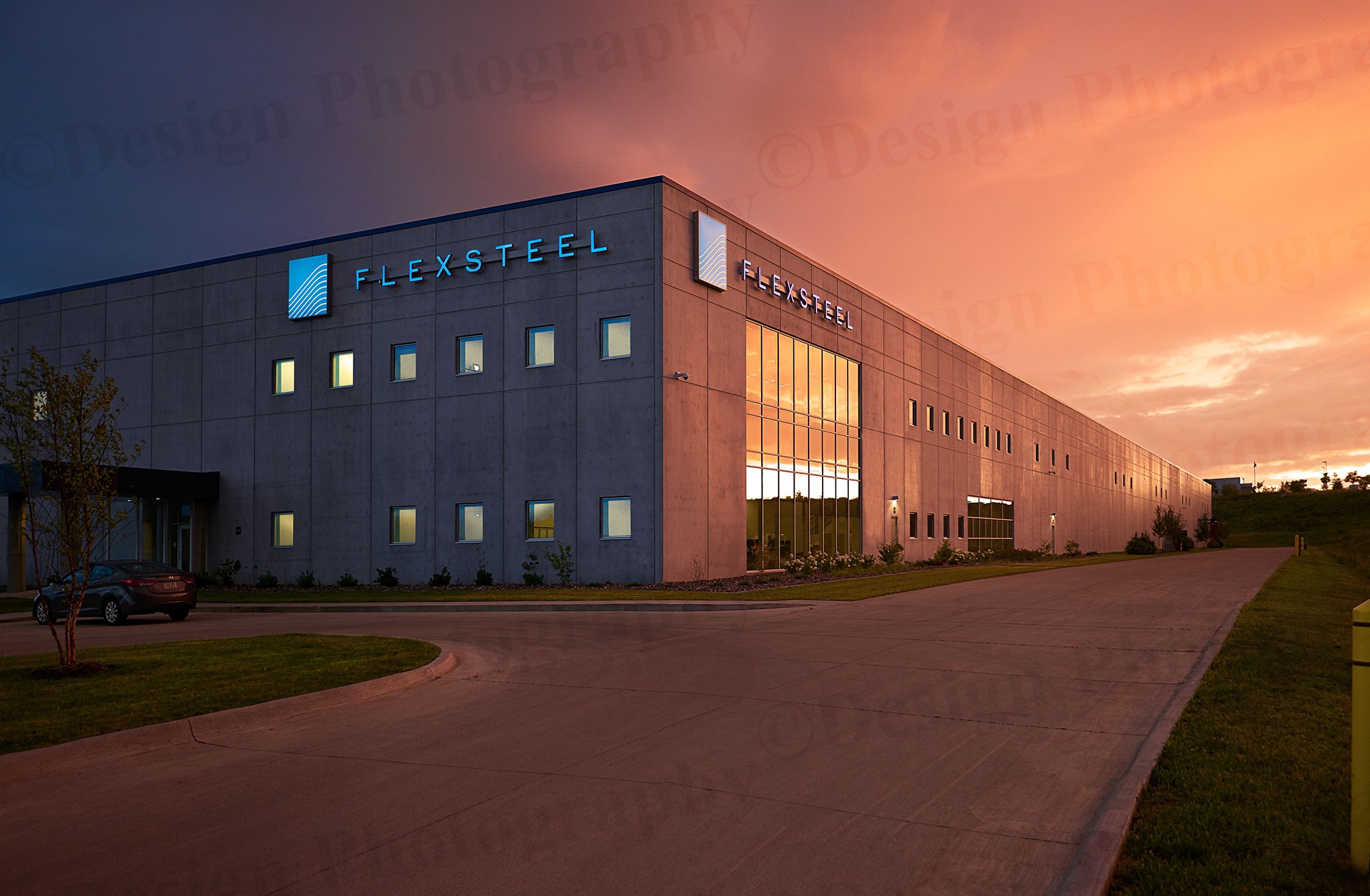 Architectural Photography, Flexsteel Industrial Plant