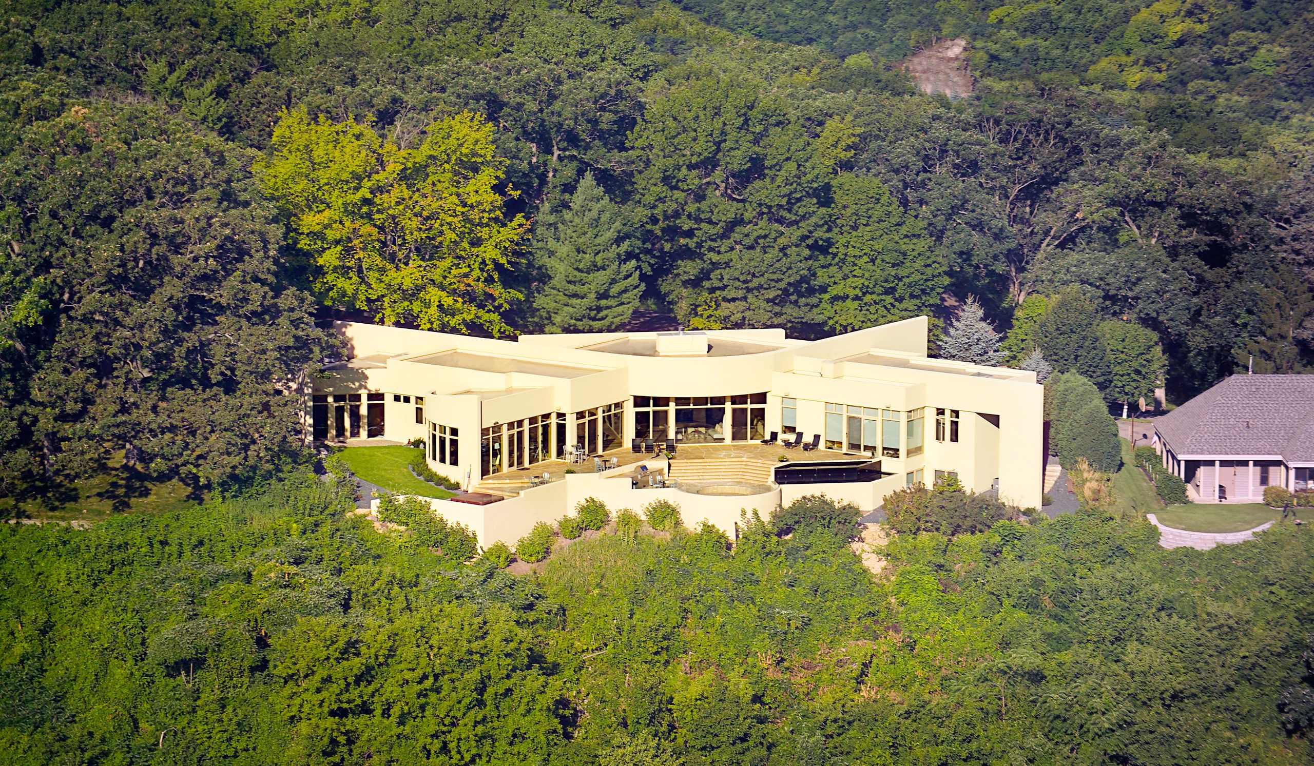 Aerial house photograph