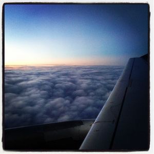 Airplane and Sunrise