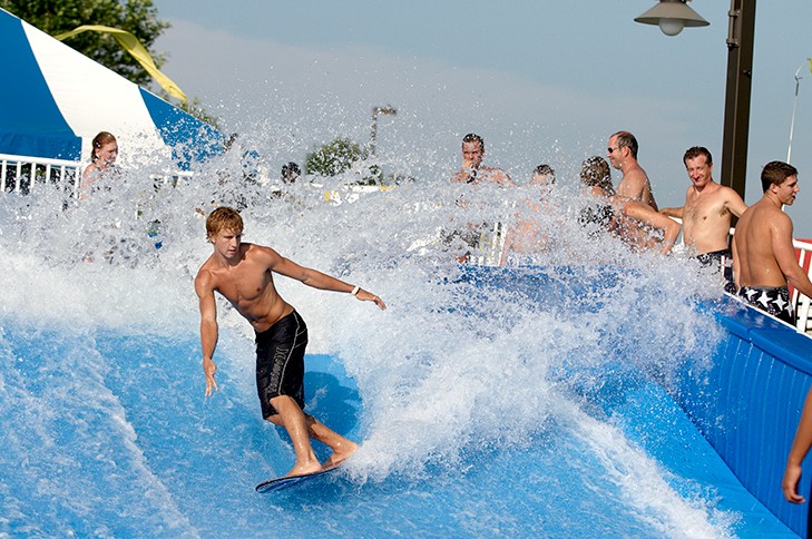 Surfing at Splash City
