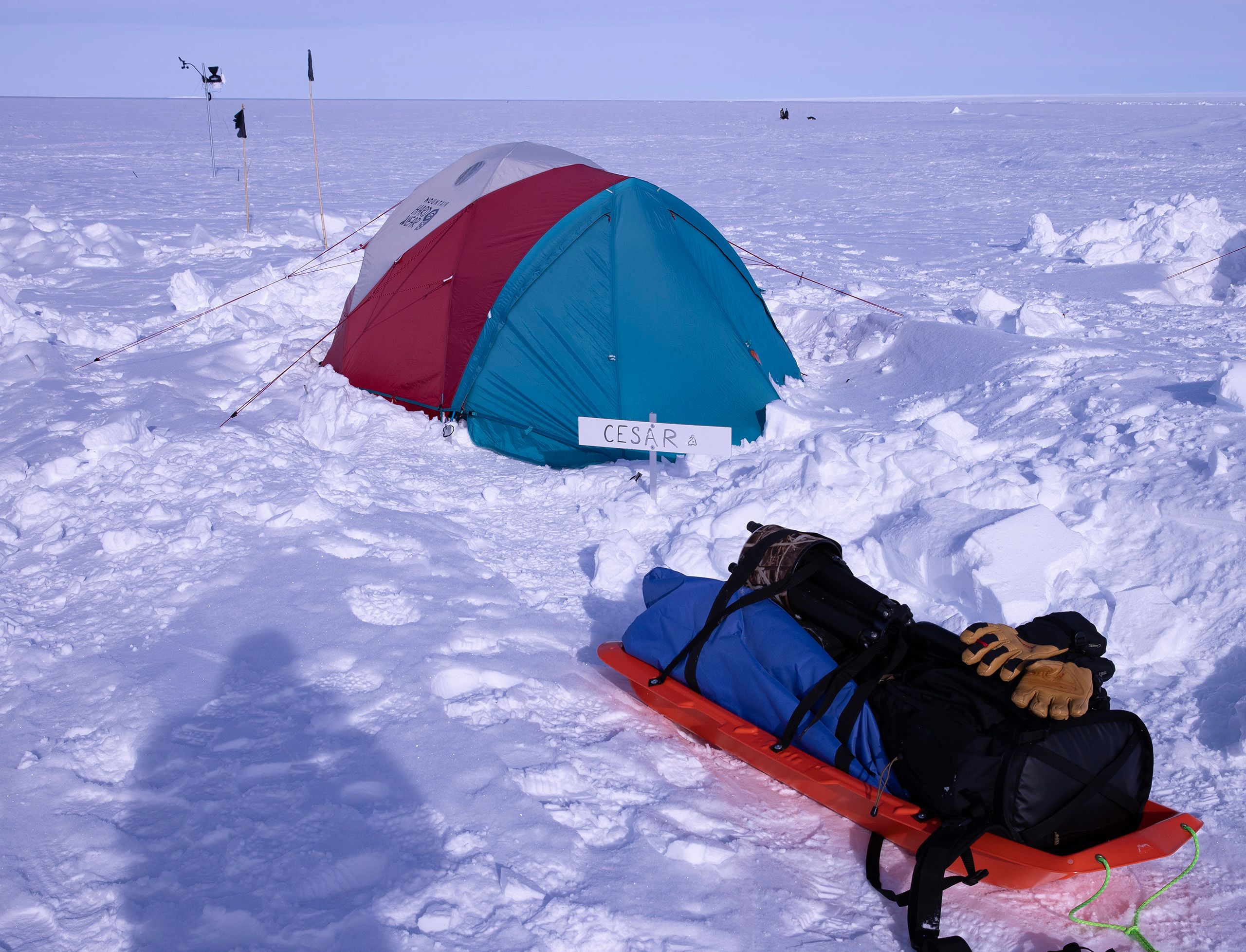 ACCOMODATIONS AT GOULD BAY, ANTARCTICA