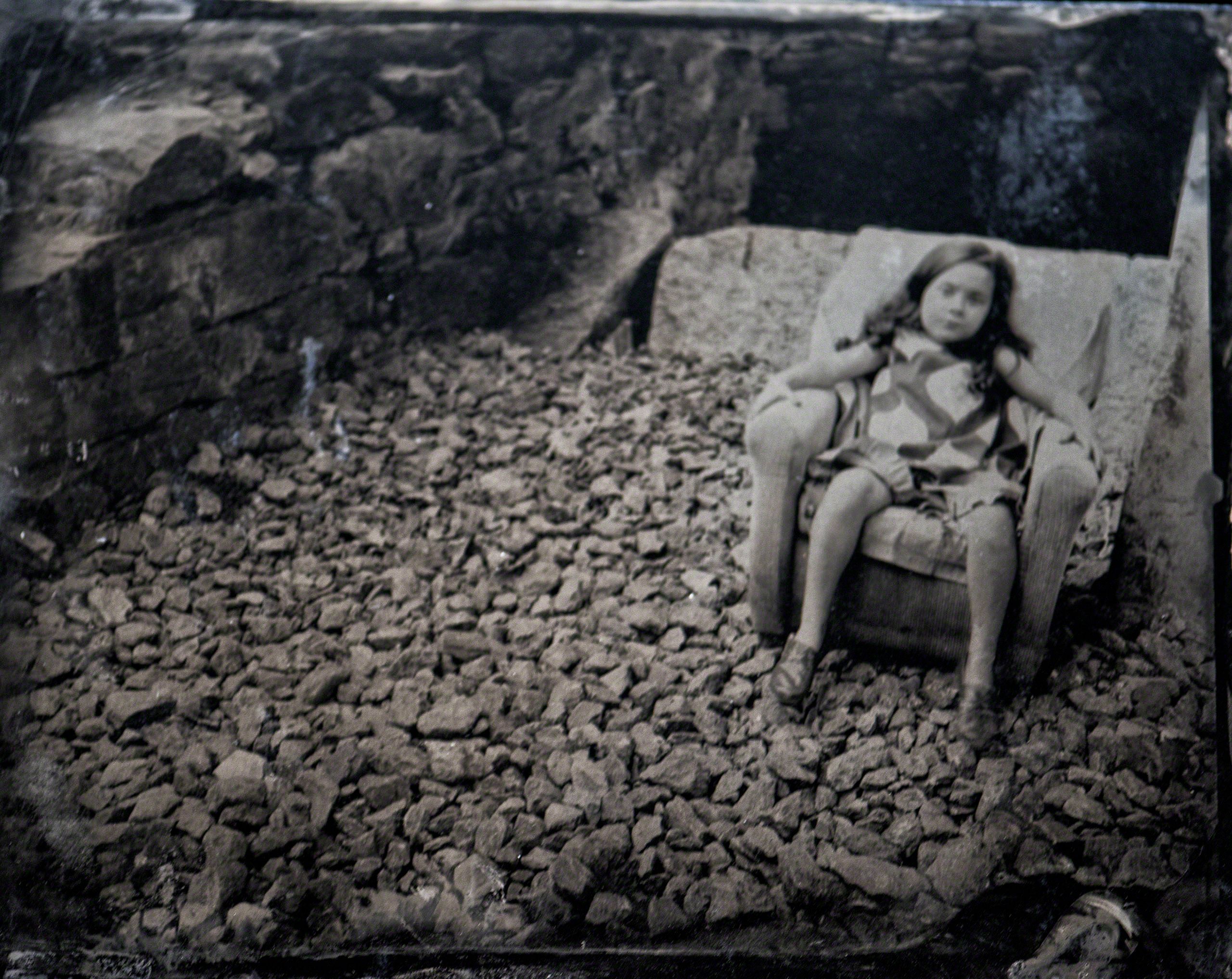 Girl Relaxing in Chair