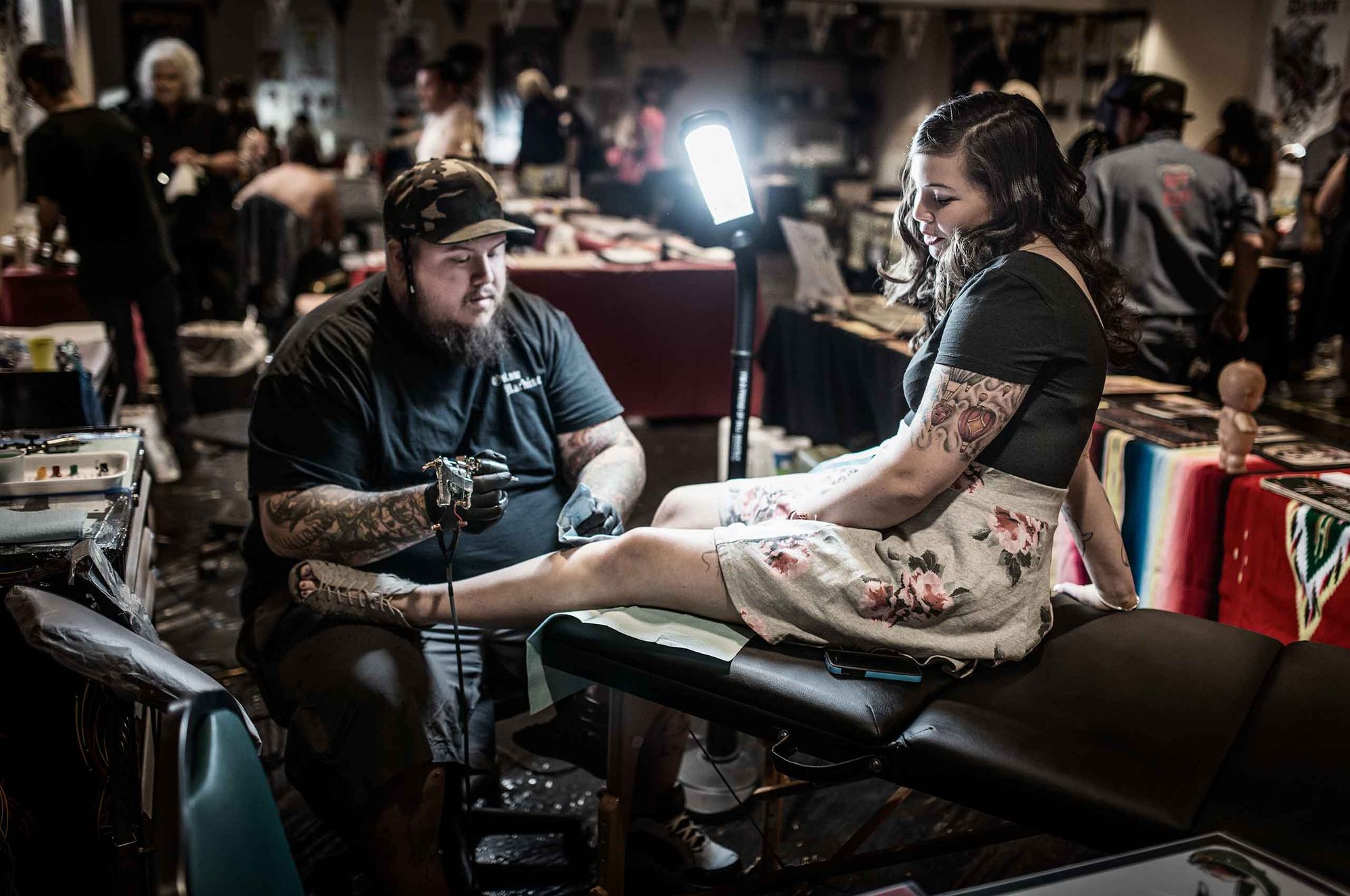 24x36" Dye Sublimation print on ChromaLuxe aluminum panel, Edition of 10 Tattoo parlor $750