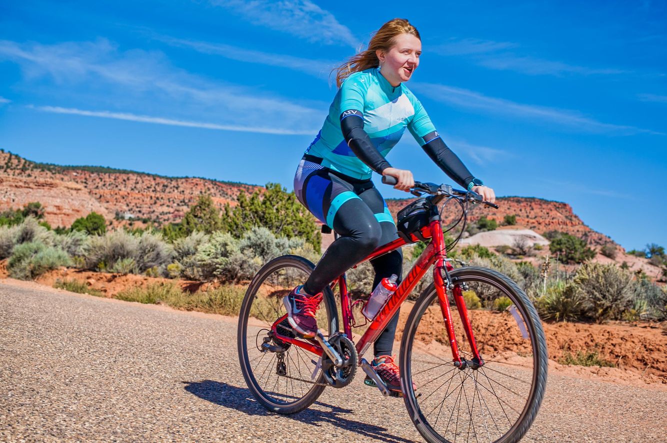 Bicycling at the Zion National Park