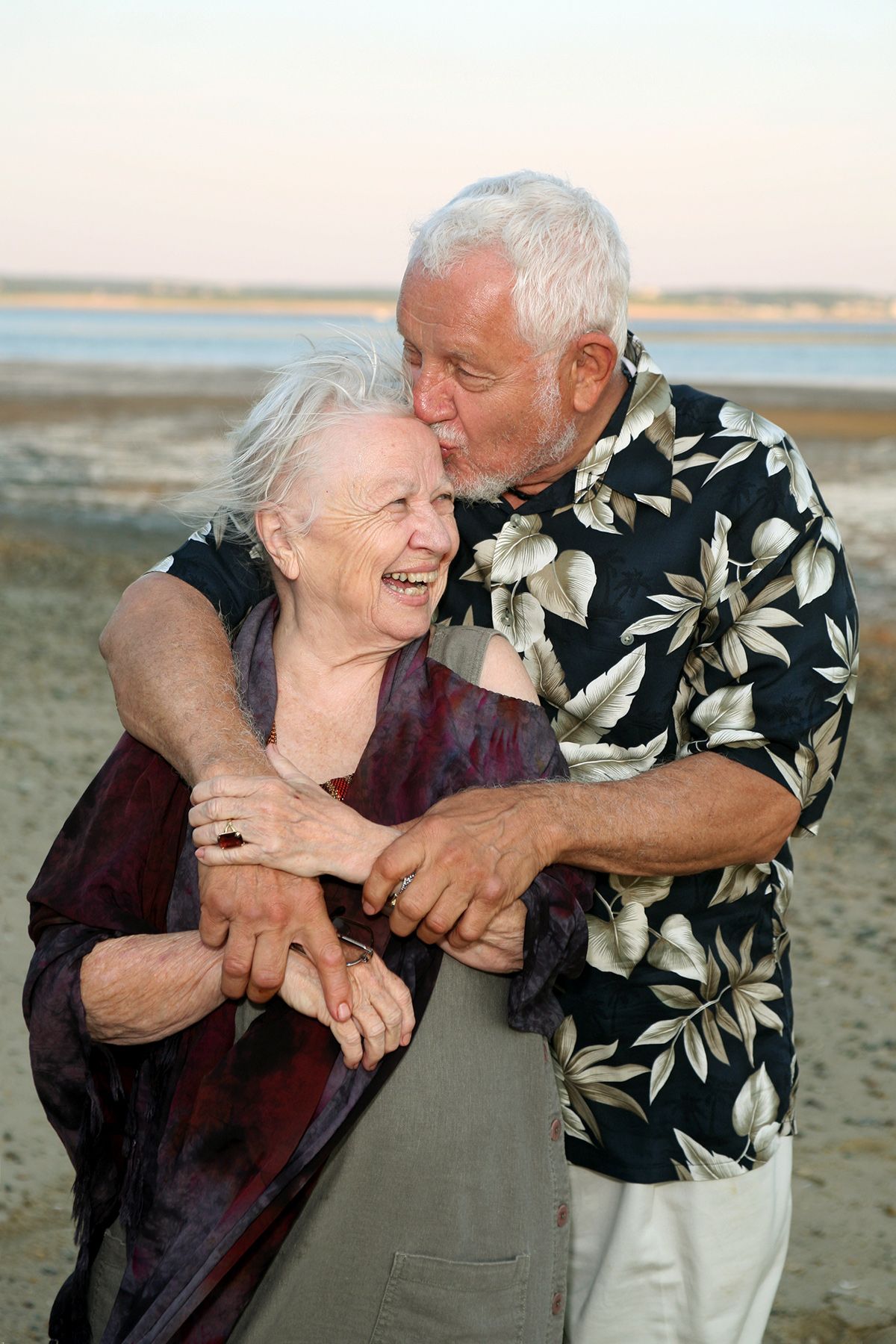 Older Couple Beach Photo