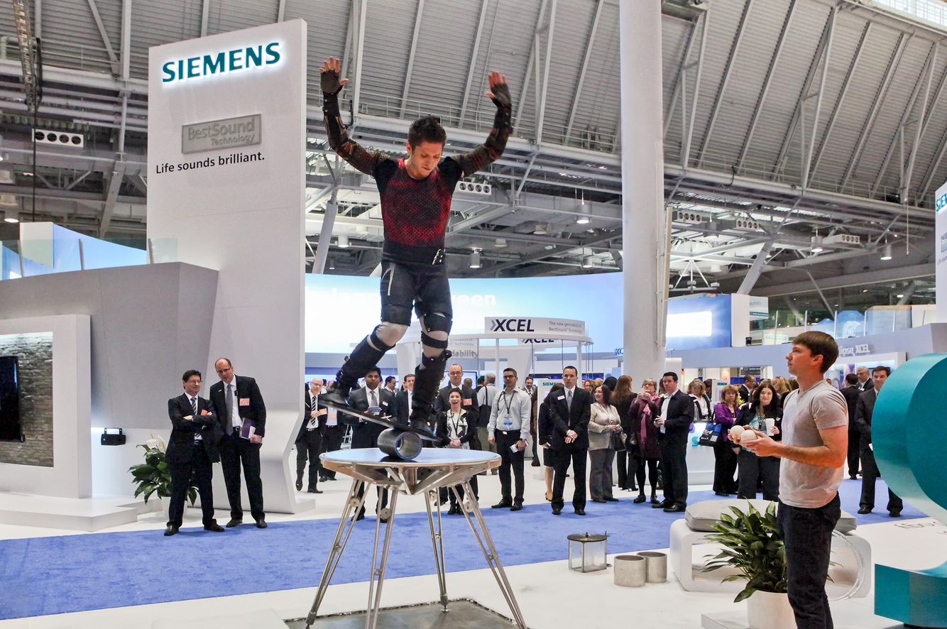 Siemens Booth at the Trade Show