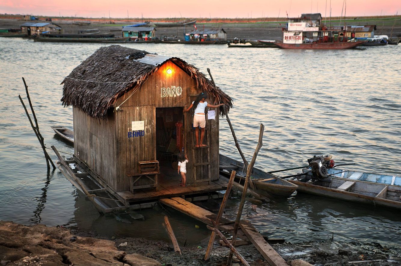 Amazon River Life in Peru