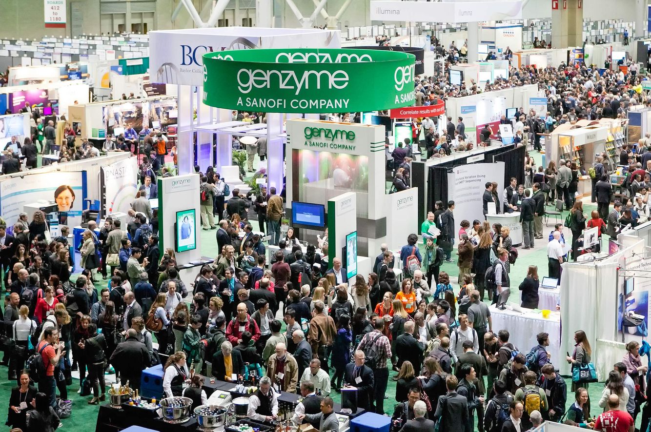 Genzyme Booth at the Exhibit Floor of the Conference.