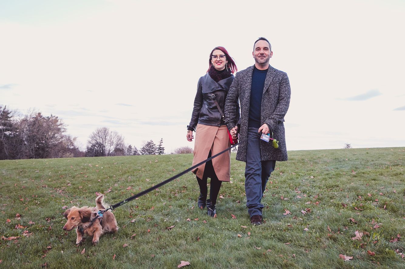 Couple with Dog