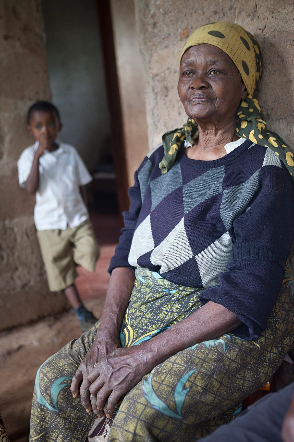 Kenyan Woman in Her House