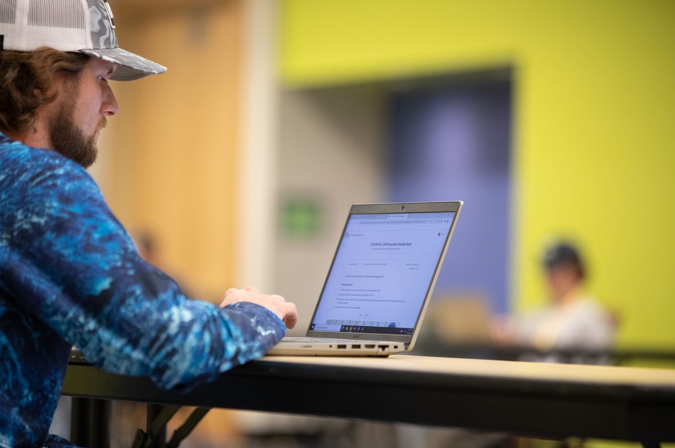 Student in the Library