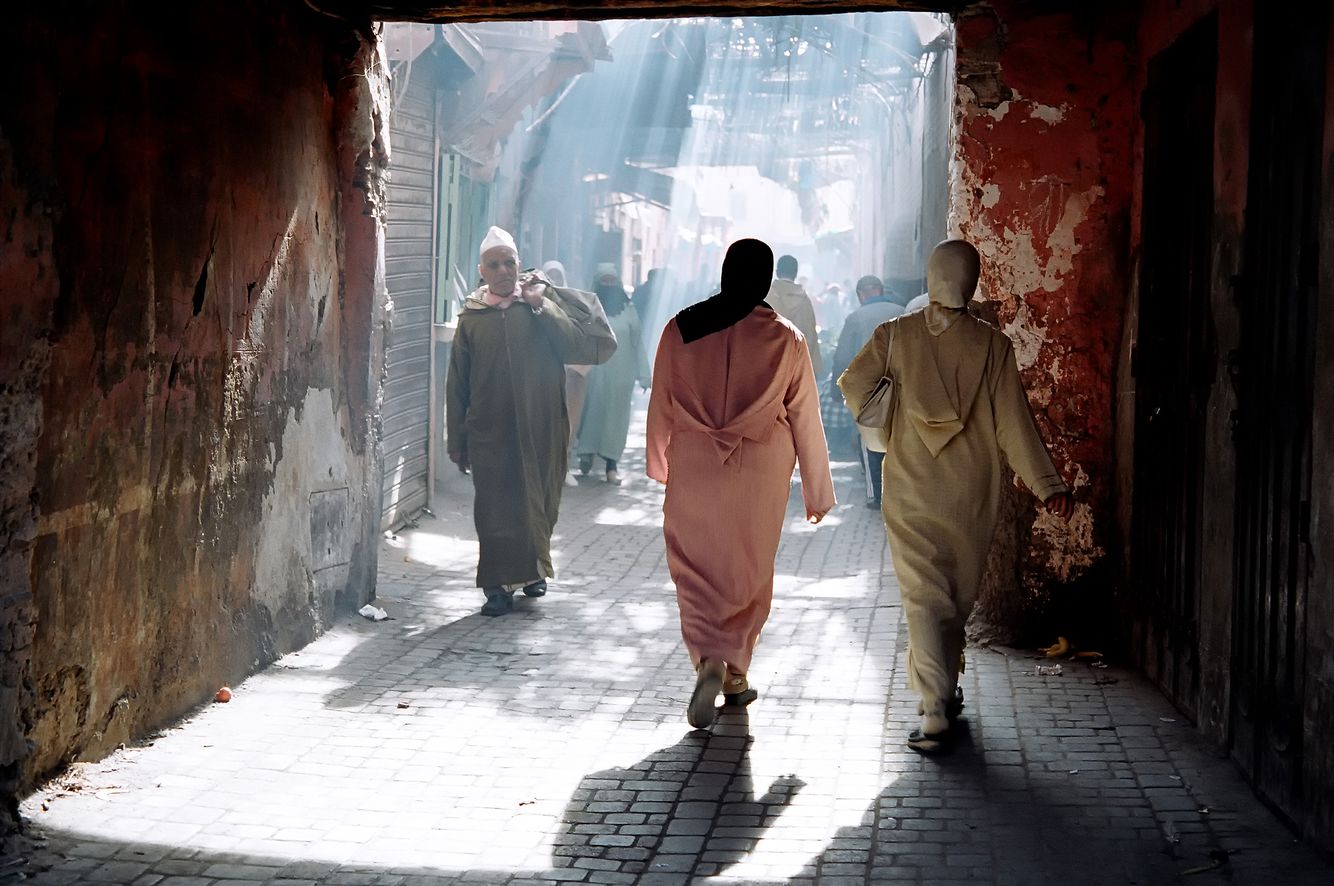 Busy Alley in Marrakech