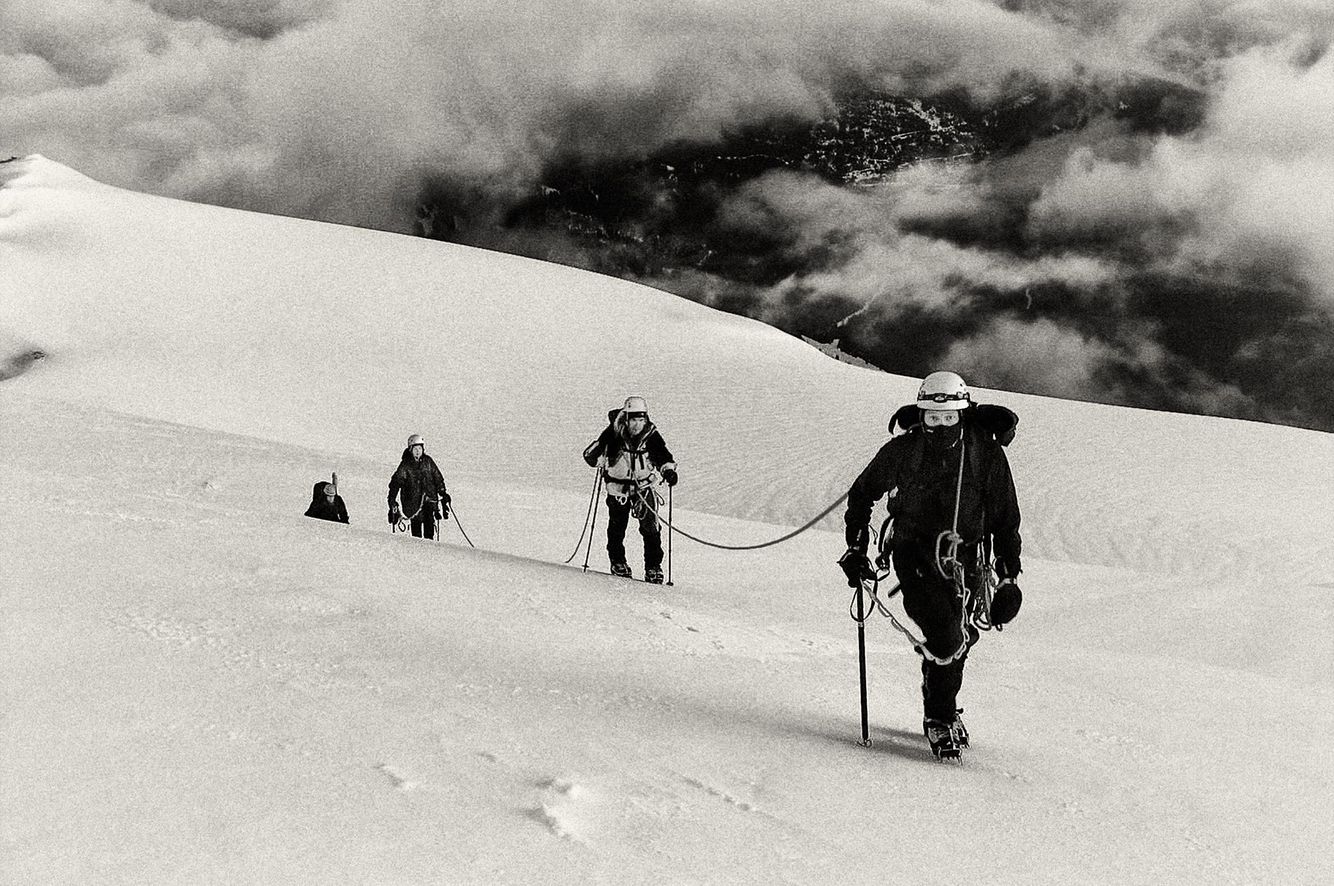 Climbing Mount Baker